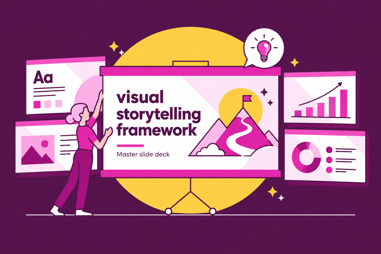 BrightCarbon visual storytelling framework illustration